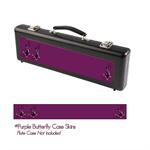 Purple Butterfly Flute Case Skin